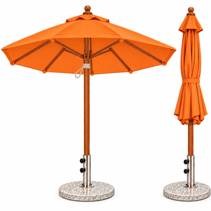 orange commercial umbrella